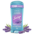 Secret Fresh Antiperspirant Deodorant for Women. 72hr Breathable Sweat & Odor Protection. Instant Freshness & Gentle. PH Balancing Minerals. Clear Gel. Relaxing Lavender Scent. 2.6 oz