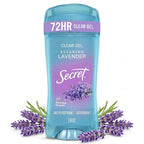 Secret Fresh Antiperspirant Deodorant for Women. 72hr Breathable Sweat & Odor Protection. Instant Freshness & Gentle. PH Balancing Minerals. Clear Gel. Relaxing Lavender Scent. 2.6 oz