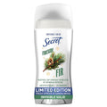Secret Fresh Antiperspirant Deodorant for Women. Fireside Fir Scent. 2.6oz | 72 Hour Holiday Sweat & Odor Protection with Pro-Hyaluronic Acid. Limited Edition Invisible Solid. pH Balancing Minerals