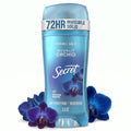 Secret Fresh Antiperspirant Deodorant for Women. 72hr Breathable Sweat & Odor Protection. Instant Freshness & Gentle. PH Balancing Minerals. Invisible Solid. Moonlight Orchid Scent. 2.6 oz