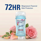 Secret Aluminum Free Deodorant for Women. 48hr Odor Protection. Free of Parabens Dyes Talc & Baking Soda. PH Balancing Minerals. Dry Solid. Rose Scent. 2.4 oz (Pack Of 3)