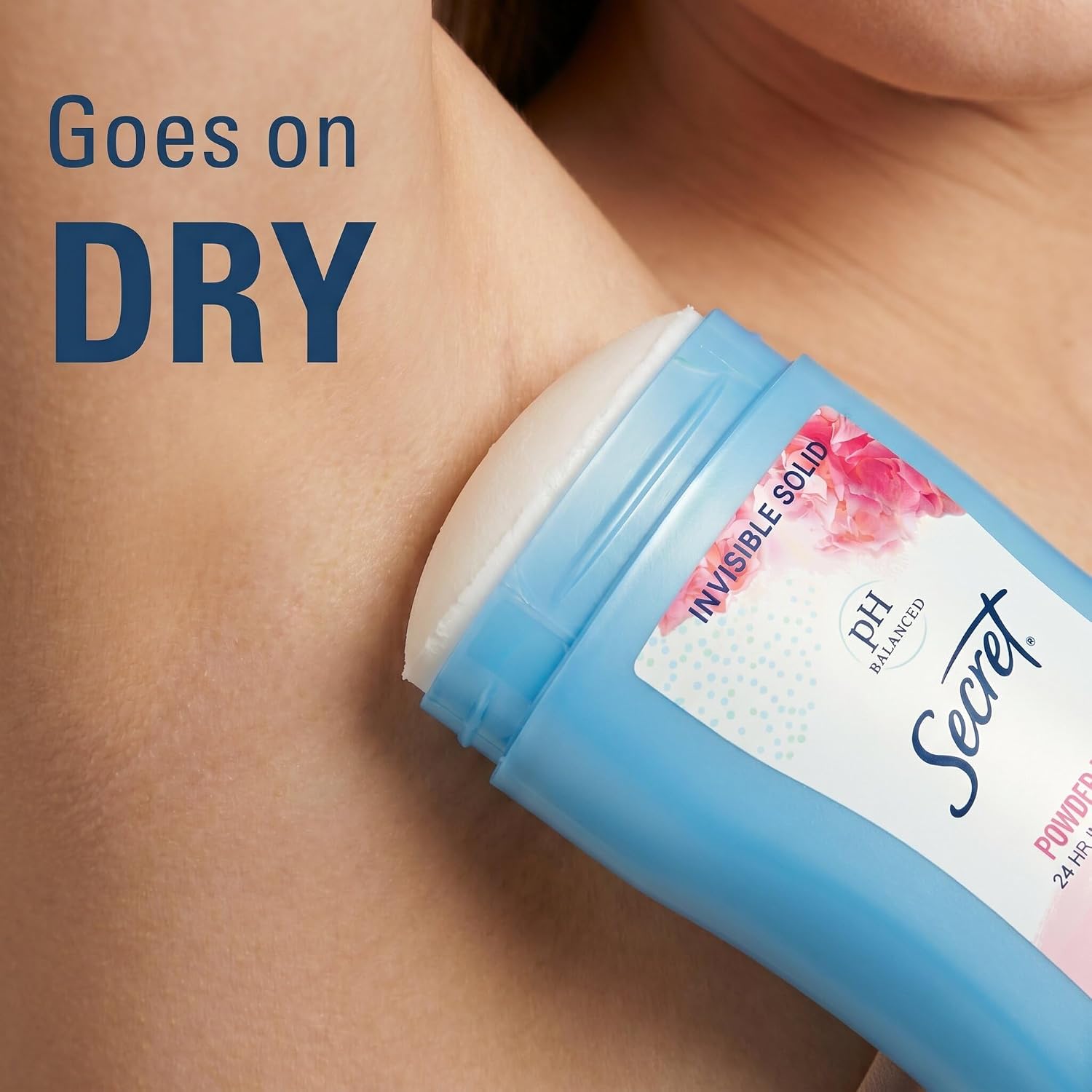 Secret Antiperspirant and Deodorant for Women. 24hr Sweat & Odor Protection. PH Balanced Protection. Gentle on Skin. Invisible Solid. Powder Fresh Scent. 2.6 oz (Pack of 3)