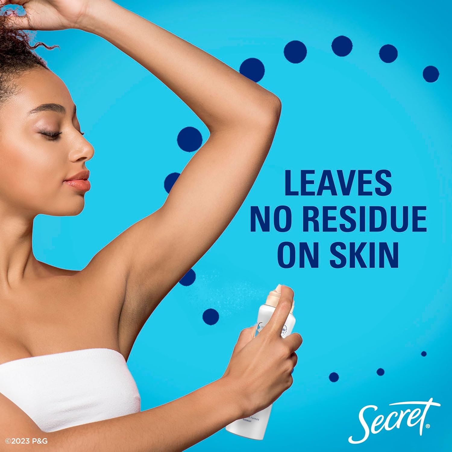 Secret Dry Spray Aluminum Free Deodorant for Women. 48hr Weightless Odor Protection. Gentle on Skin. Cherry Blossom Scent. 4.1 oz (Pack of 2)