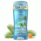 Secret Fresh Antiperspirant Deodorant for Women. 72hr Breathable Sweat & Odor Protection. Instant Freshness & Gentle. PH Balancing Minerals. Invisible Solid. Hidden Oasis Scent. 2.6 oz