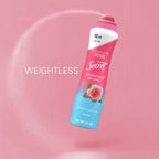 Secret Dry Spray Antiperspirant Deodorant for Women. 48hr Weightless Sweat & Odor Protection. Gentle on Skin. Delicate Rose Scent. 4.1 oz (Pack of 3)