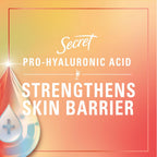 Secret Fresh Antiperspirant Deodorant for Women. Mango Tango Scent. 2.6oz | 72HR Freshness on the Rocks with Pro-Hyaluronic Acid. Miami Mocktails Limited Edition Invisible Solid. pH Balancing Minerals
