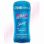 Secret Outlast Antiperspirant Deodorant for Women. 72hr Sweat & Odor Protection. PH Balancing Minerals. Clear Gel. Shower Fresh Scent. 2.6 oz