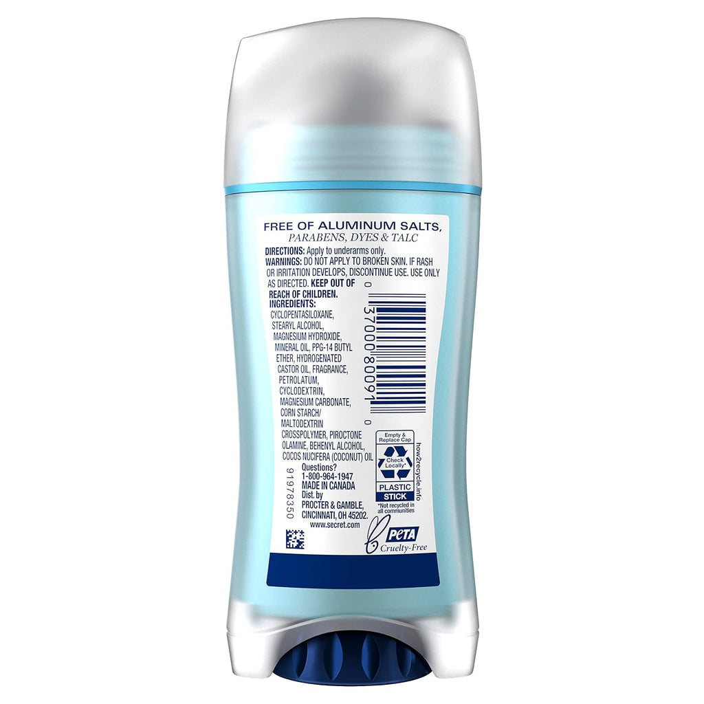Secret Aluminum Free Deodorant for Women. Coconut. 2.4 oz