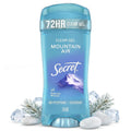Secret Fresh Antiperspirant Deodorant for Women. 72hr Breathable Sweat & Odor Protection. Instant Freshness & Gentle. PH Balancing Minerals. Clear Gel. Mountain Air Scent. 2.6 oz