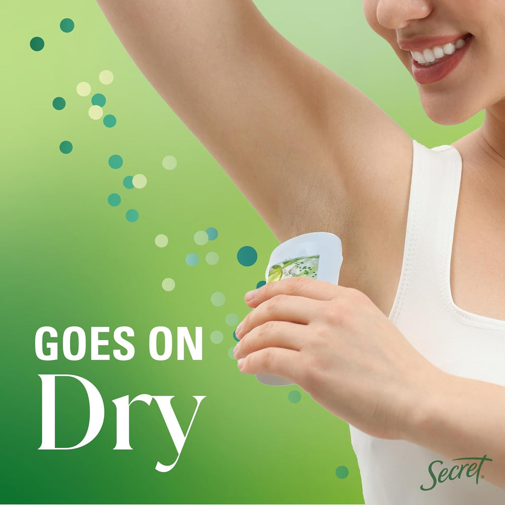 Secret Fresh Antiperspirant Deodorant for Women. Lime It Up Scent. 2.6oz | 72HR Freshness on the Rocks with Pro-Hyaluronic Acid. Miami Mocktails Limited Edition Invisible Solid. pH Balancing Minerals