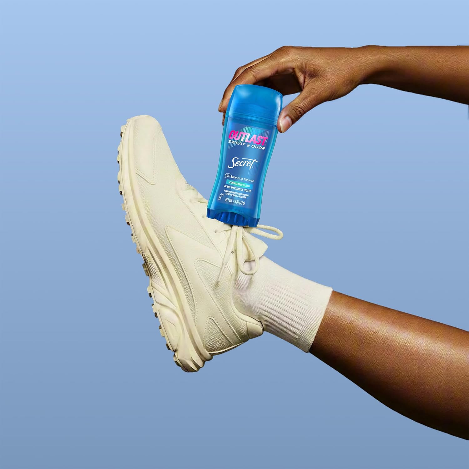 Secret Outlast Antiperspirant Deodorant for Women. Clear Gel Antiperspirant. Long Lasting Sweat and Odor Protection. PH Balancing Minerals. Gentle Underarm Care. Completely Clean Scent. 3.4 oz