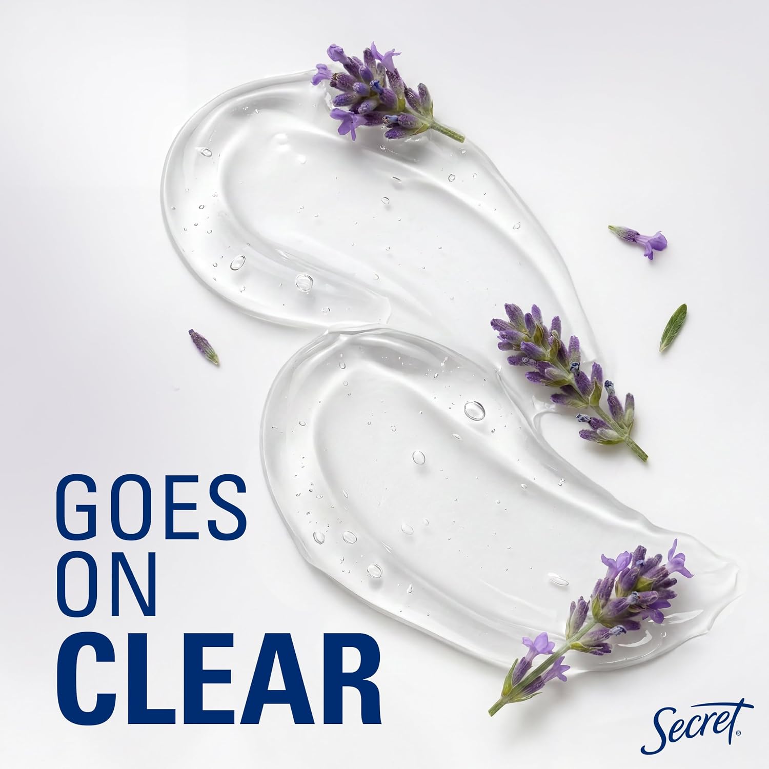 Secret Fresh Antiperspirant Deodorant for Women. 72hr Breathable Sweat & Odor Protection. Instant Freshness & Gentle. PH Balancing Minerals. Clear Gel. Relaxing Lavender Scent. 3.4 oz