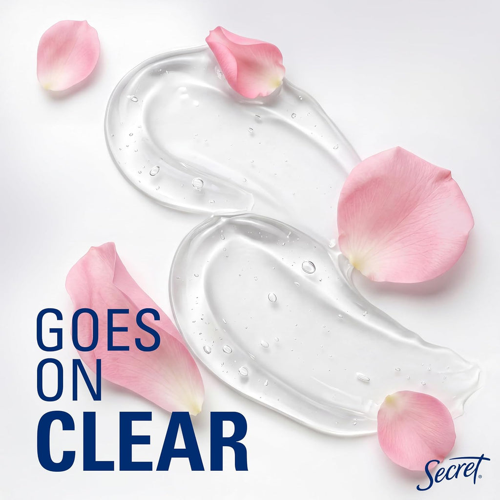 Secret Fresh Antiperspirant Deodorant for Women. 72hr Breathable Sweat & Odor Protection. Instant Freshness & Gentle. PH Balancing Minerals. Clear Gel. Delicate Rose Scent. 2.6 oz