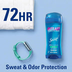 Secret Outlast Antiperspirant Deodorant for Women. 72hr Sweat & Odor Protection. PH Balancing Minerals. Clear Gel. Unscented 3.4 oz