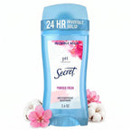 Secret Antiperspirant and Deodorant for Women. 24hr Sweat & Odor Protection. PH Balanced Protection. Gentle on Skin. Invisible Solid. Powder Fresh Scent. 2.6 oz