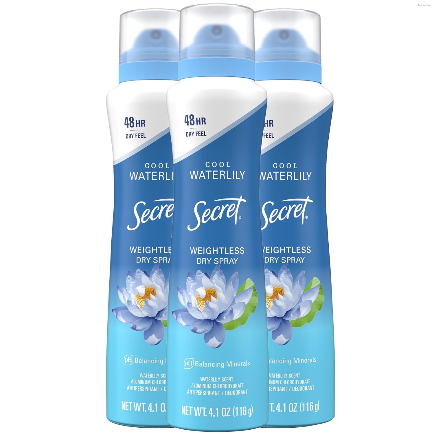 Secret Dry Spray Antiperspirant Deodorant for Women. 48hr Weightless Sweat & Odor Protection. Gentle on Skin. Brown Sugar Scent. 4.1 oz (Pack of 3)