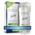 Secret Clinical Strength Antiperspirant Deodorant for Women. 3X Stress Protection. 72hr Sweat & Odor Protection. PH Balancing Minerals. Invisible Solid. Cool Waterlily Scent. 2.6 oz