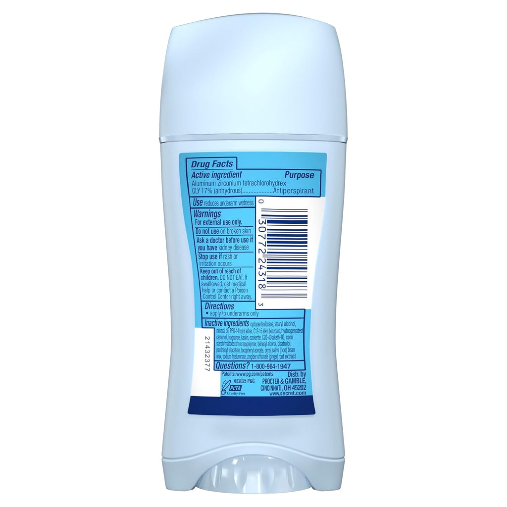 Secret Fresh Antiperspirant Deodorant for Women. Mango Tango Scent. 2.6oz | 72HR Freshness on the Rocks with Pro-Hyaluronic Acid. Miami Mocktails Limited Edition Invisible Solid. pH Balancing Minerals