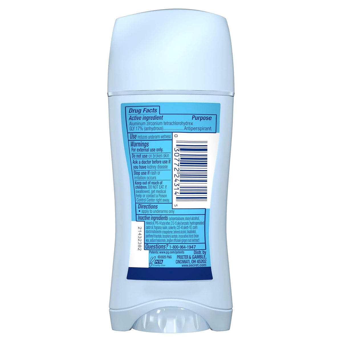 Secret Fresh Antiperspirant Deodorant for Women. Lime It Up Scent. 2.6oz | 72HR Freshness on the Rocks with Pro-Hyaluronic Acid. Miami Mocktails Limited Edition Invisible Solid. pH Balancing Minerals