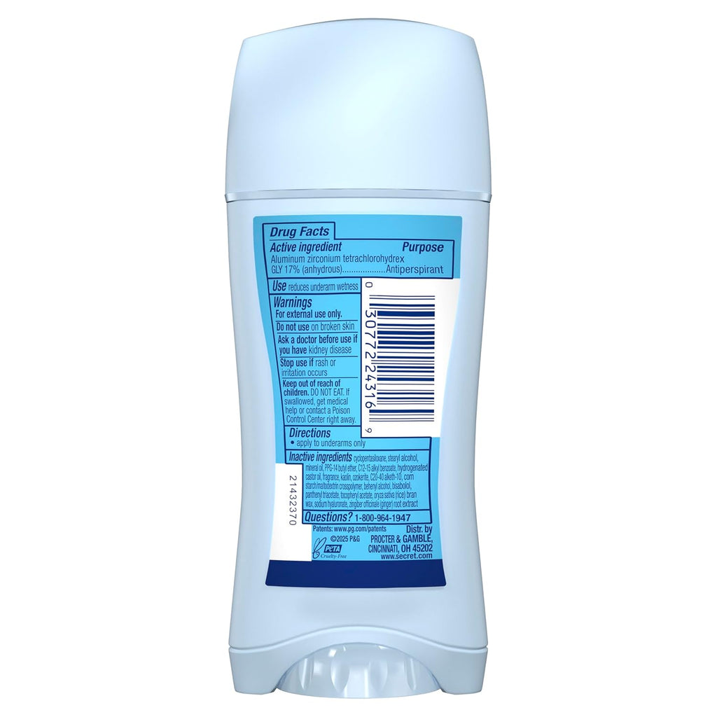 Secret Fresh Antiperspirant Deodorant. Berry Passionate Scent. 2.6oz | 72HR Freshness on the Rocks with Pro-Hyaluronic Acid. Miami Mocktails Limited Edition Invisible Solid. pH Balancing Minerals