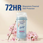 Secret Aluminum Free Deodorant for Women. 72hr Odor Protection. Free of Parabens Dyes Talc & Baking Soda. PH Balancing Minerals. Dry Solid. Cherry Blossom Scent. 2.4 oz (Pack Of 3)