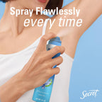 Secret Dry Spray Antiperspirant Deodorant for Women. 48hr Weightless Sweat & Odor Protection. Gentle on Skin. Waterlily & Argan Oil Scent. 4.1 oz (Pack of 3)