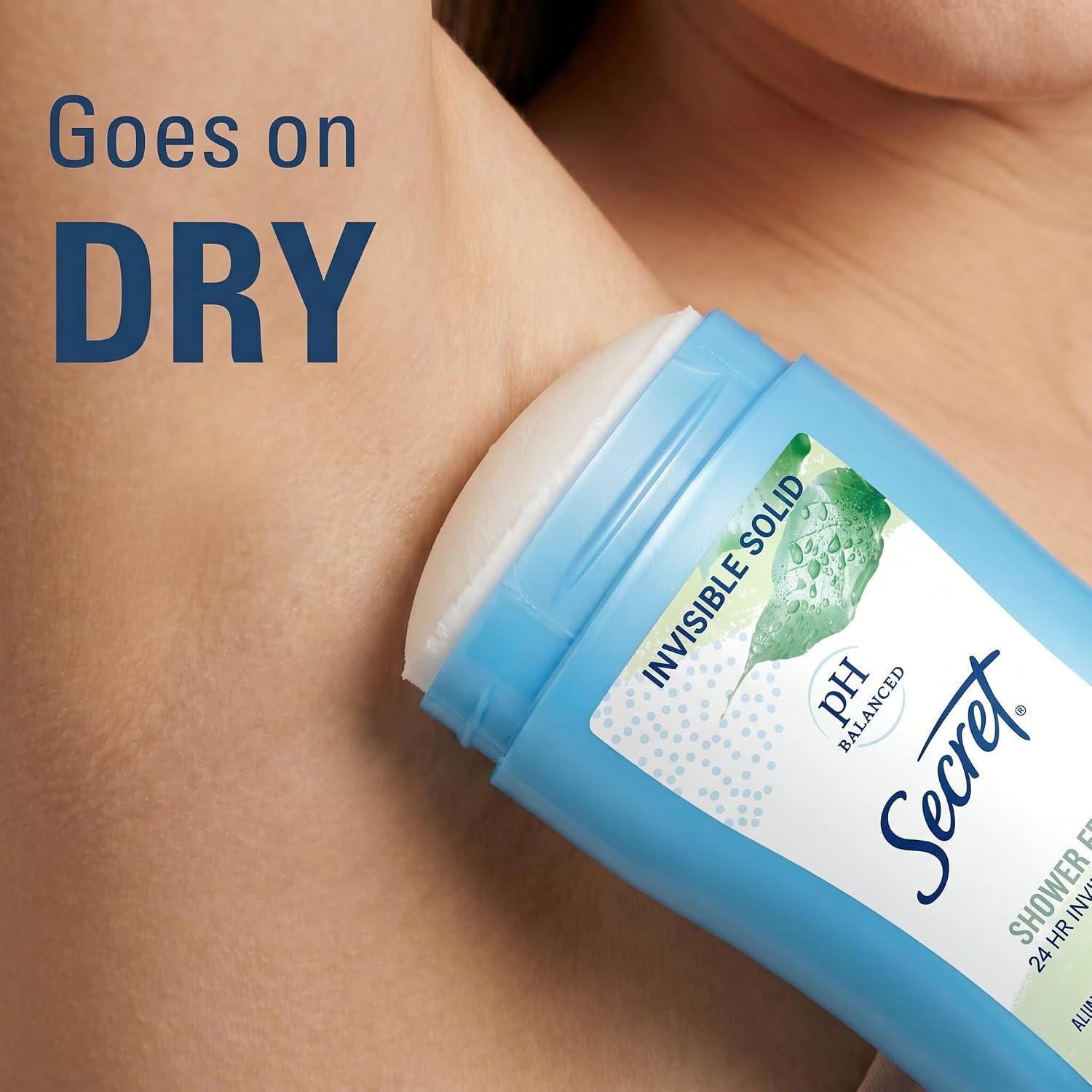 Secret Antiperspirant and Deodorant for Women. 24hr Sweat & Odor Protection. PH Balanced Protection. Gentle on Skin. Invisible Solid. Shower Fresh Scent. 2.6 oz (Pack of 2)