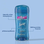 Secret Outlast Antiperspirant Deodorant for Women. 72hr Sweat & Odor Protection. PH Balancing Minerals. Pro-Hyaluronic Acid. Clear Gel. Completely Clean Scent. 2.6 oz (Pack of 2)