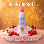 Secret Dry Spray Antiperspirant Deodorant for Women. 72hr Holiday Freshness. Pro-Hyaluronic Acid. PH Balancing Minerals. Invisible Spray. Berry Bright Scent. 4.1 oz