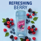 Secret Fresh Antiperspirant Deodorant for Women. 72hr Breathable Sweat & Odor Protection. Instant Freshness & Gentle. PH Balancing Minerals. Clear Gel. Refreshing Berry Scent. 2.6 oz (Pack of 6)