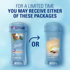 Secret Fresh Antiperspirant Deodorant for Women. 72hr Breathable Sweat & Odor Protection. Instant Freshness & Gentle. PH Balancing Minerals. Clear Gel. Cocoa Butter Scent. 2.6 oz