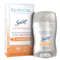 Secret Clinical Strength Antiperspirant Deodorant for Women. 3X Stress Protection. 72hr Sweat & Odor Protection. Pro-Hyaluronic Acid. Invisible Solid. Mandarin Summer Fizz Scent. 1.6 oz
