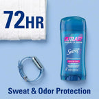 Secret Outlast Antiperspirant Deodorant for Women. 72hr Sweat & Odor Protection. PH Balancing Minerals. Clear Gel. Protecting Powder Scent. 2.6 oz (Pack of 2)