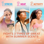 Secret Clinical Strength Antiperspirant Deodorant for Women. 3X Stress Protection. 72hr Sweat & Odor Protection. Pro-Hyaluronic Acid. Invisible Solid. Mandarin Summer Fizz Scent. 1.6 oz