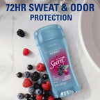 Secret Fresh Antiperspirant Deodorant for Women. 72hr Breathable Sweat & Odor Protection. Instant Freshness & Gentle. PH Balancing Minerals. Clear Gel. Refreshing Berry Scent. 2.6 oz (Pack of 6)