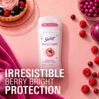 Secret Fresh Antiperspirant Deodorant for Women. Berry Bright Scent. 2.6oz | 72 Hour Holiday Sweat & Odor Protection with Pro-Hyaluronic Acid. Limited Edition Invisible Solid. pH Balancing Minerals