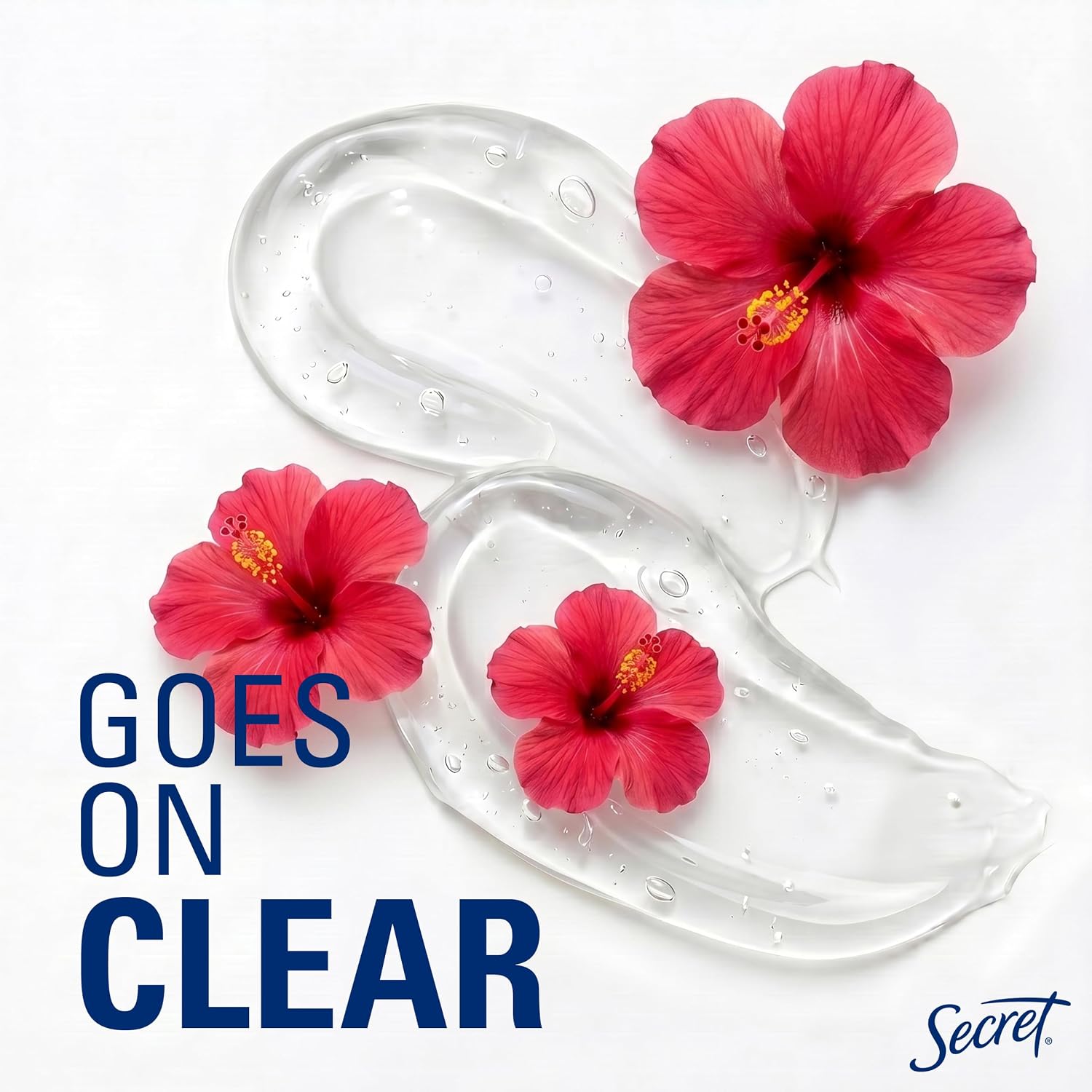 Secret Fresh Antiperspirant Deodorant for Women. 72hr Breathable Sweat & Odor Protection. Instant Freshness & Gentle. PH Balancing Minerals. Clear Gel. Tropical Hibiscus Scent. 2.6 oz