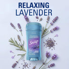 Secret Fresh Antiperspirant Deodorant for Women. 72hr Breathable Sweat & Odor Protection. Instant Freshness & Gentle. PH Balancing Minerals. Clear Gel. Relaxing Lavender Scent. 2.6 oz