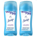 Secret Antiperspirant and Deodorant for Women. 24hr Sweat & Odor Protection. PH Balanced Protection. Gentle on Skin. Invisible Solid. Clean Lavender Scent. 2.6 oz (Pack of 2)
