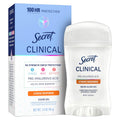 Secret Clinical Strength 100HR Sweat & Odor. Stress Response Clear Gel Antiperspirant Deodorant for Women. 3X Stress Protection with Pro-Hyaluronic Acid. PH Balancing Minerals. 1.6 oz