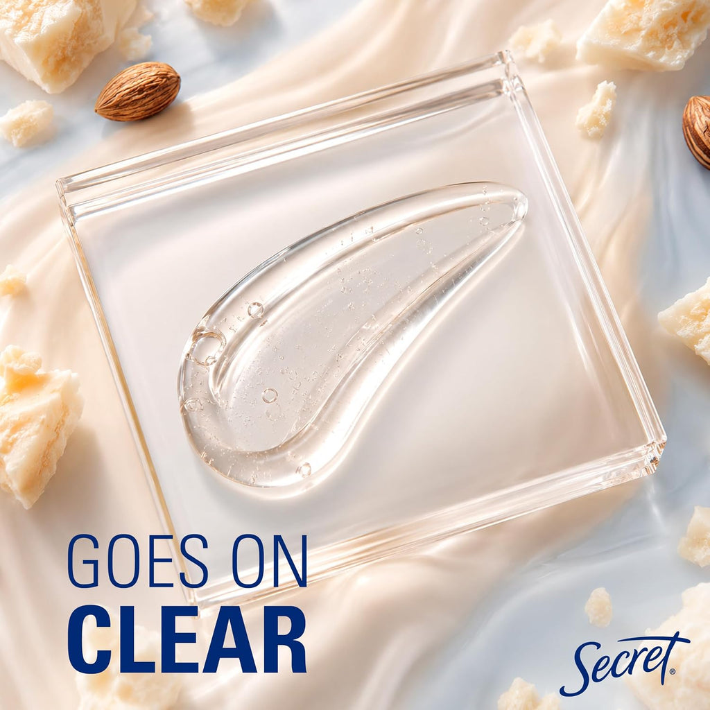 Secret Fresh Antiperspirant Deodorant for Women. 72hr Breathable Sweat & Odor Protection. Instant Freshness & Gentle. PH Balancing Minerals. Clear Gel. Cocoa Butter Scent. 2.6 oz