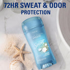 Secret Fresh Antiperspirant Deodorant for Women. 72hr Breathable Sweat & Odor Protection. Instant Freshness & Gentle. PH Balancing Minerals. Clear Gel. Light Ocean Breeze Scent. 2.6 oz
