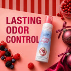 Secret Dry Spray Antiperspirant Deodorant for Women. 72hr Holiday Freshness. Pro-Hyaluronic Acid. PH Balancing Minerals. Invisible Spray. Berry Bright Scent. 4.1 oz