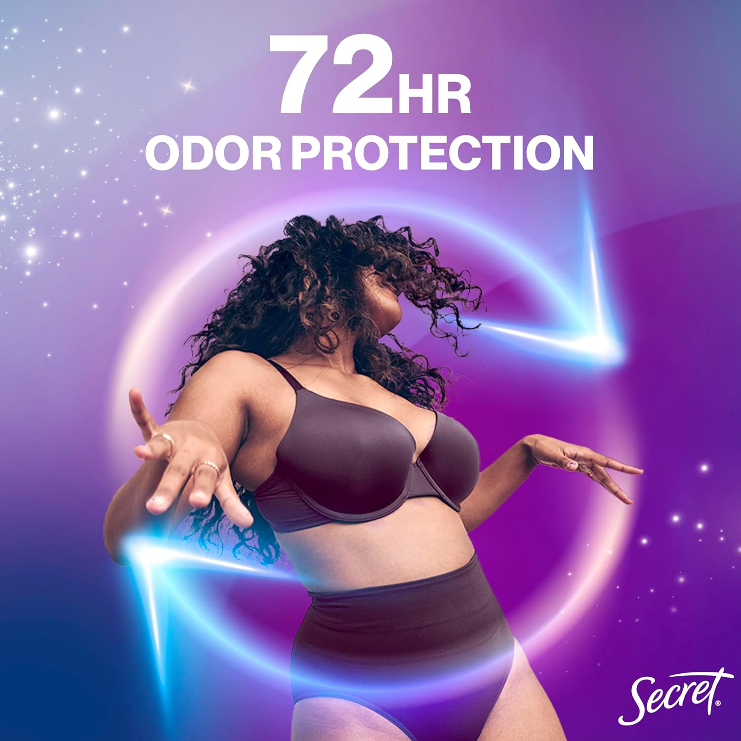 Secret Whole Body Deodorant Cream for Women. Unscented. Aluminum Free Deodorant Cream. 72 HR Odor Protection. 3.0 oz