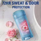 Secret Fresh Antiperspirant Deodorant for Women. 72hr Breathable Sweat & Odor Protection. Instant Freshness & Gentle. PH Balancing Minerals. Clear Gel. Delicate Rose Scent. 2.6 oz (Pack of 2)