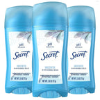 Secret Antiperspirant and Deodorant for Women. 24hr Sweat & Odor Protection. PH Balanced Protection. Gentle on Skin. Invisible Solid. Unscented. 2.6 oz (Pack of 3)