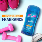 Secret Outlast Antiperspirant Deodorant for Women. 72hr Sweat & Odor Protection. Ph Balancing Minerals. Clear Gel. Hygienic Fresh Scent. 2.6 oz (Pack of 6)