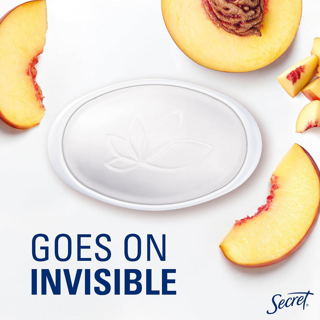 Secret Fresh Antiperspirant Deodorant for Women. 72hr Breathable Sweat & Odor Protection. Instant Freshness & Gentle. PH Balancing Minerals. Invisible Solid. Sweet Nectarine Scent. 2.6 oz