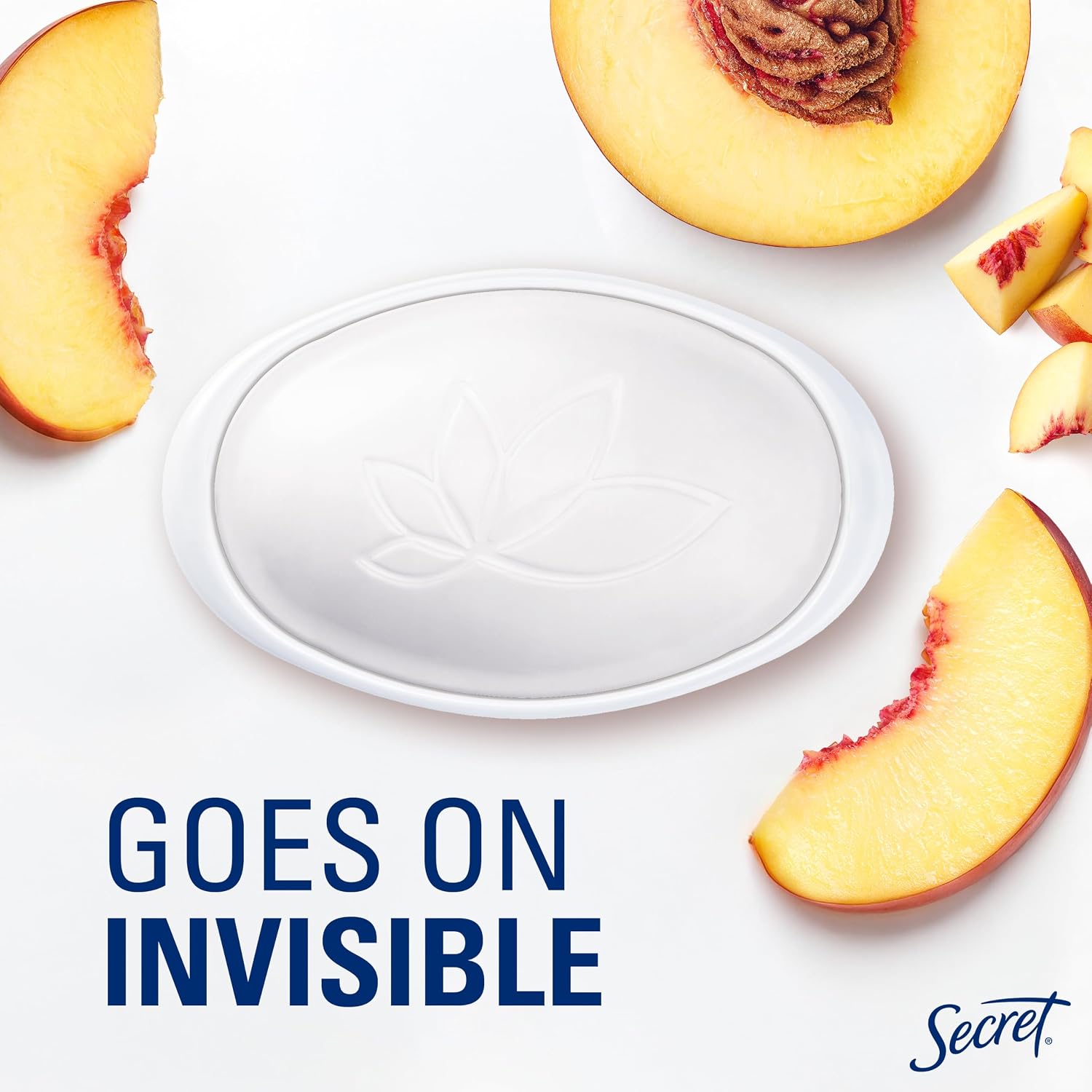 Secret Fresh Antiperspirant Deodorant for Women. 72hr Breathable Sweat & Odor Protection. Instant Freshness & Gentle. PH Balancing Minerals. Invisible Solid. Sweet Nectarine Scent. 2.6 oz