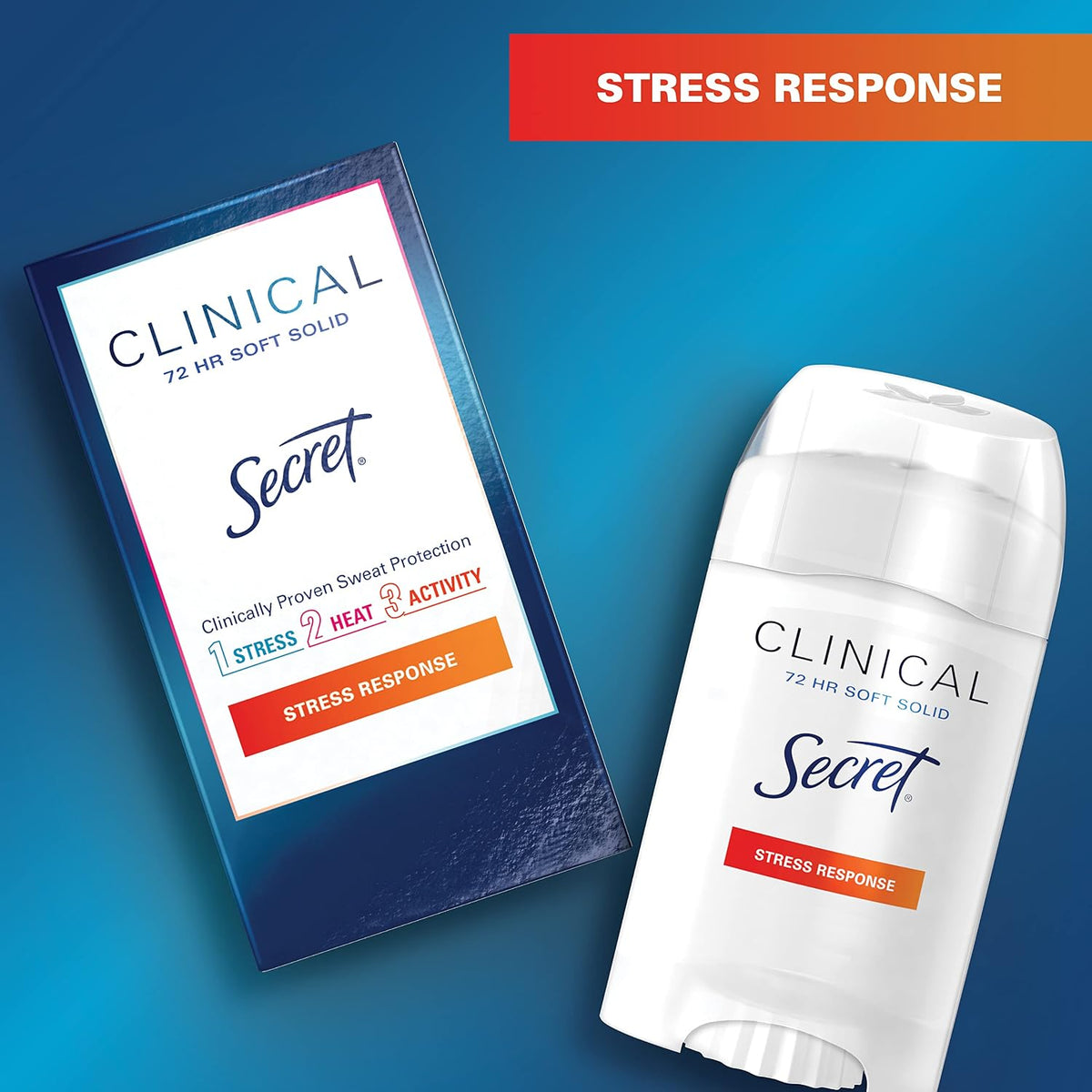 Secret Clinical Strength Stress Response antiperspirant & Deodorant. Serene Citrus - 1.6 Oz